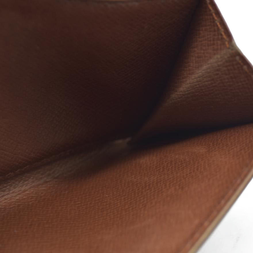 AUCTION $550 Louis Vuitton  Monogram Porte-Monnaie Tresor Wallet