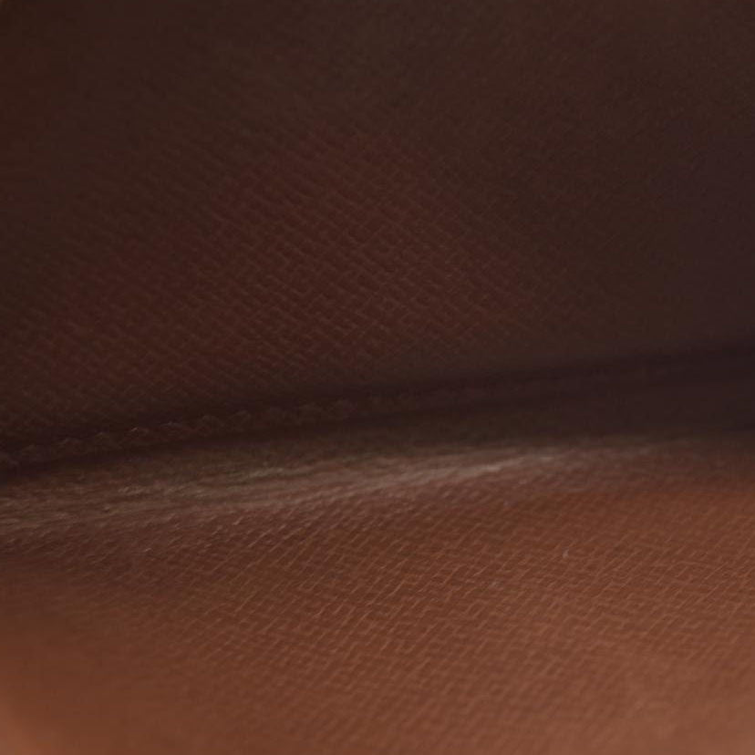 AUCTION $610 Louis Vuitton Monogram Porte Monnaie Zip Bifold Wallet Brown 8903AN