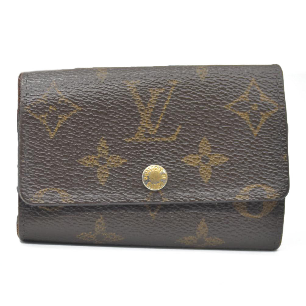 AUCTION $345 Louis Vuitton Monogram Multicles 6 Ring Key Case Brown CT2133