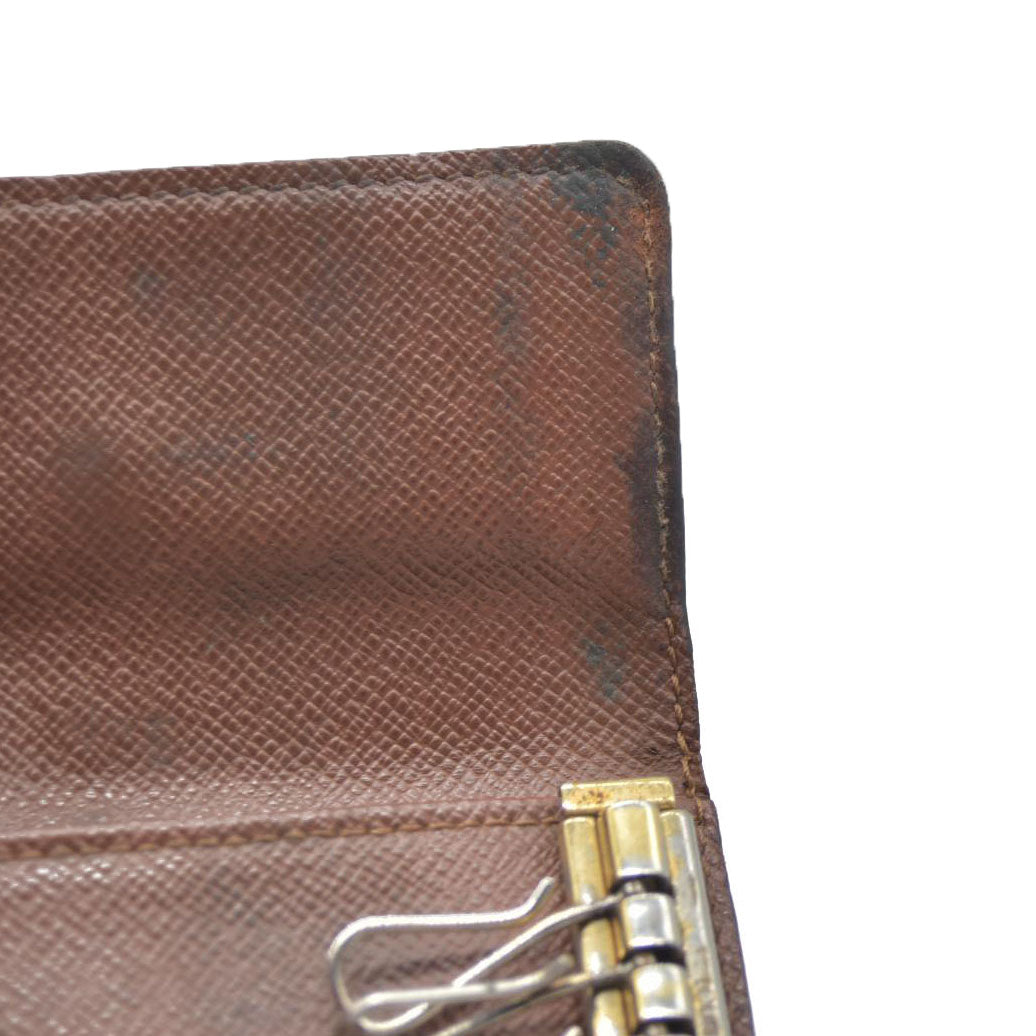 AUCTION $345 Louis Vuitton Monogram Multicles 6 Ring Key Case Brown CT2133
