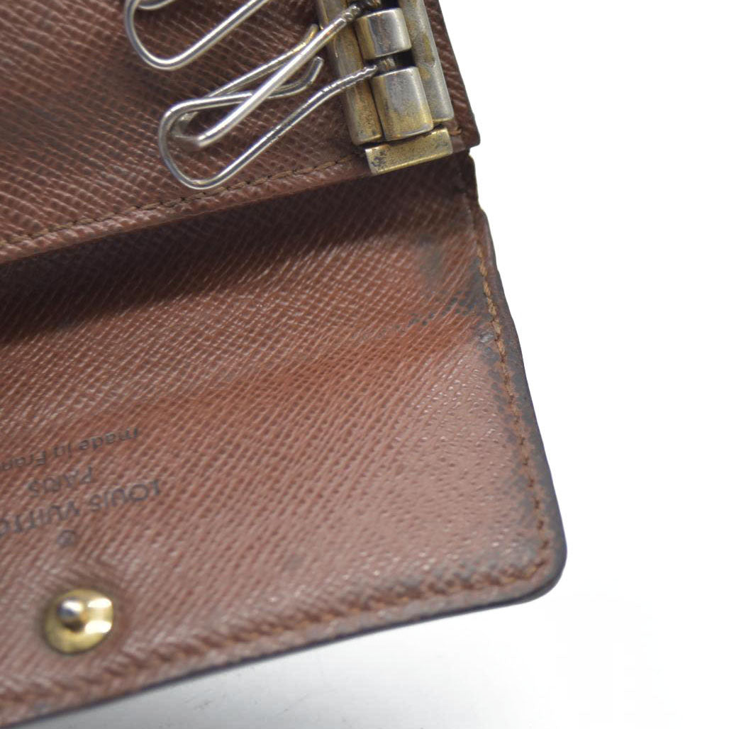 AUCTION $345 Louis Vuitton Monogram Multicles 6 Ring Key Case Brown CT2133