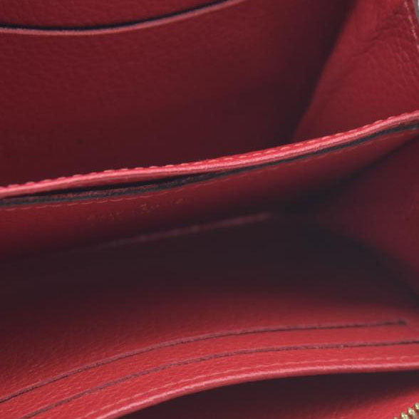 AUCTION $740 Louis Vuitton Monogram Empreinte Zippy Zip Around Wallet Coin Purse Red TN4129