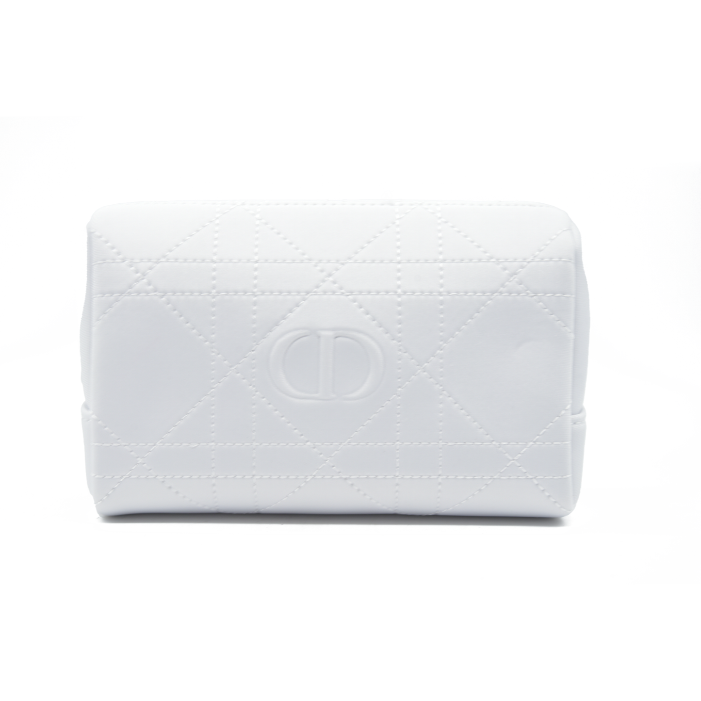 Dior GWP White Cosmetic Pouch with Logo