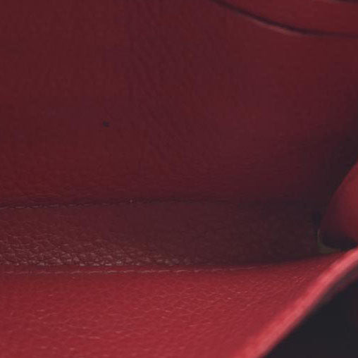 AUCTION $740 Louis Vuitton Monogram Empreinte Zippy Zip Around Wallet Coin Purse Red TN4129