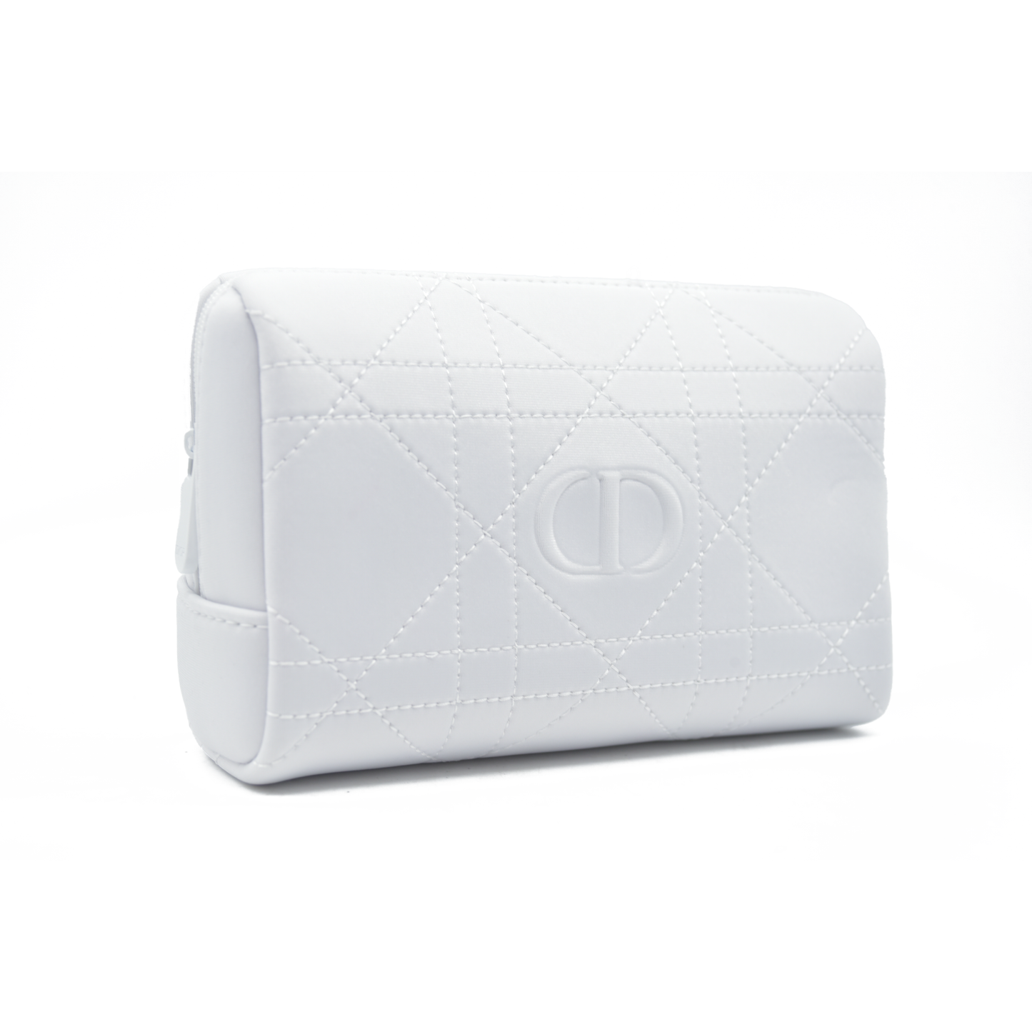 Dior GWP White Cosmetic Pouch with Logo