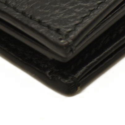 Gucci  Dollar Calfskin GG Supreme Monogram GG Marmont Card Case Black Beige Ebony