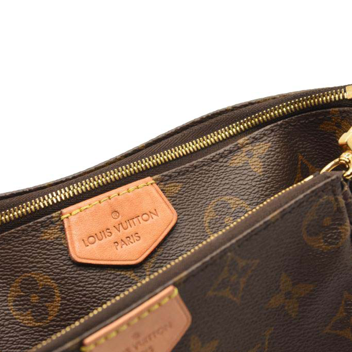 LOUIS VUITTON Monogram Multi Pochette Accessories Kaki