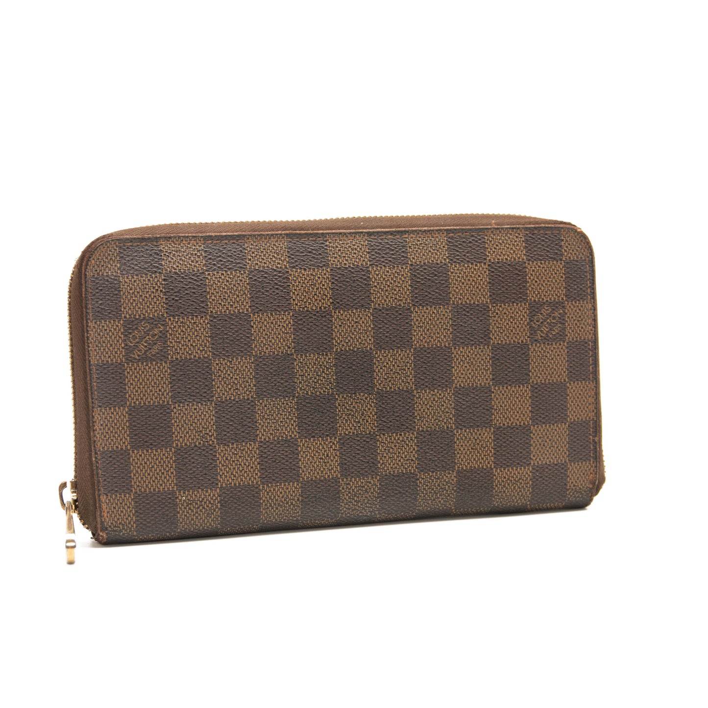 USED Louis Vuitton Damier Ebene Zippy Organizer Wallet