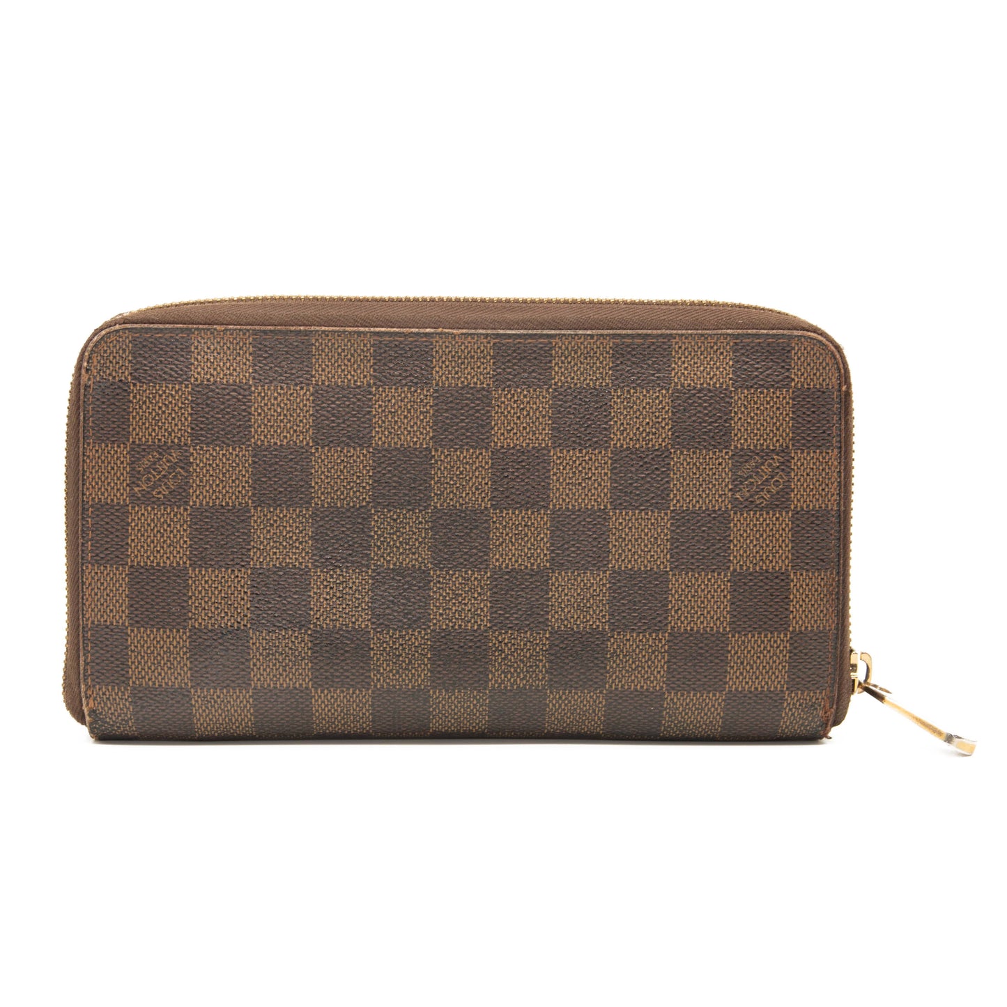 USED Louis Vuitton Damier Ebene Zippy Organizer Wallet