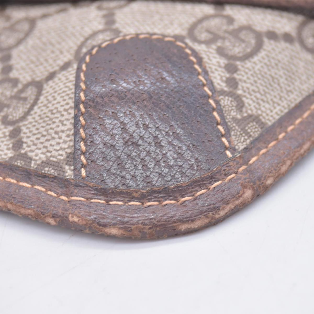 $680 Vintage Gucci Monogram Leather Clutch Bag CONSIGNMENT
