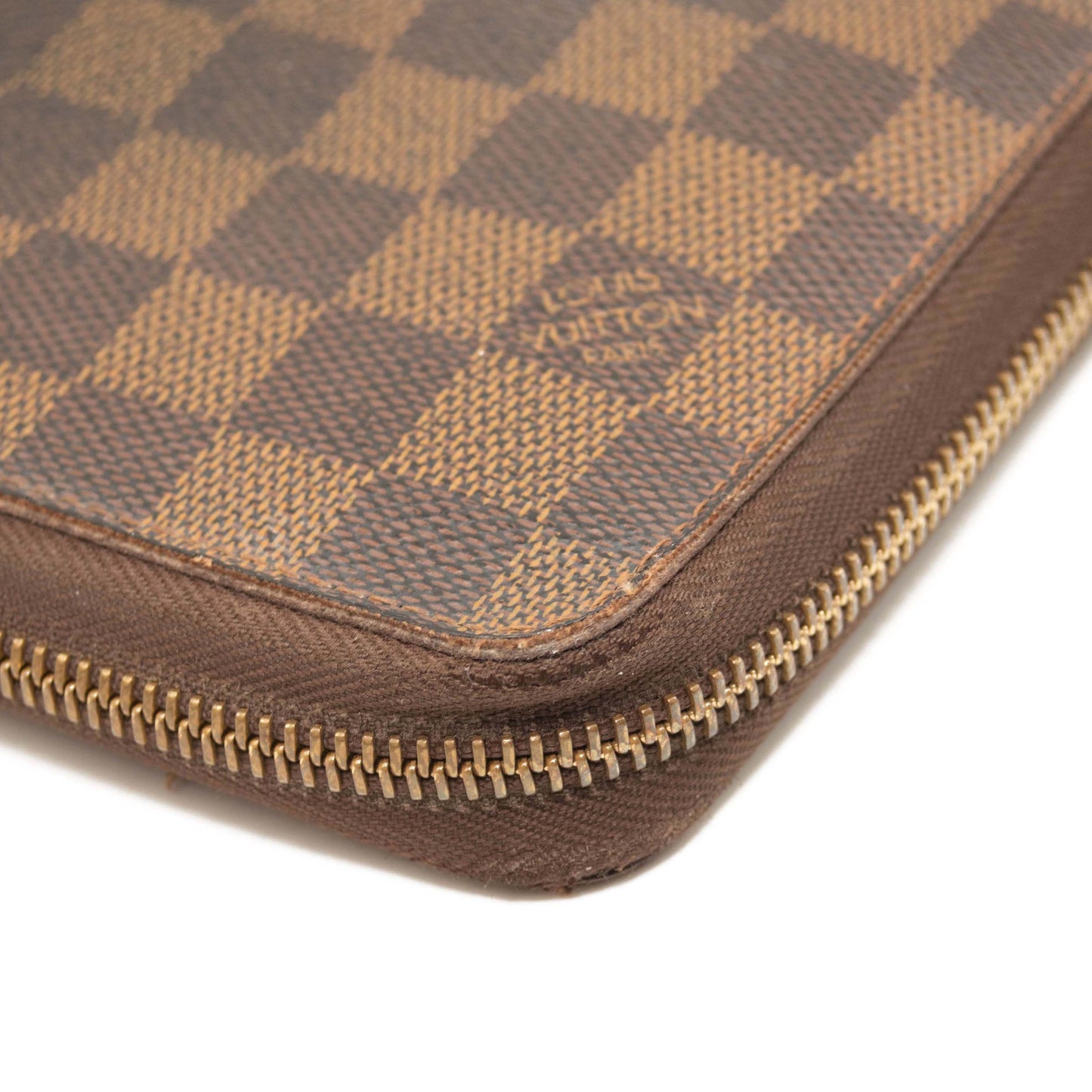 USED Louis Vuitton Damier Ebene Zippy Organizer Wallet