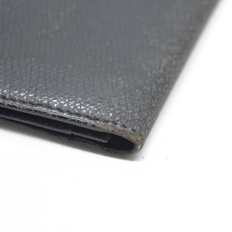 AUCTION $340 CELINE Logo Leather Card Case Black