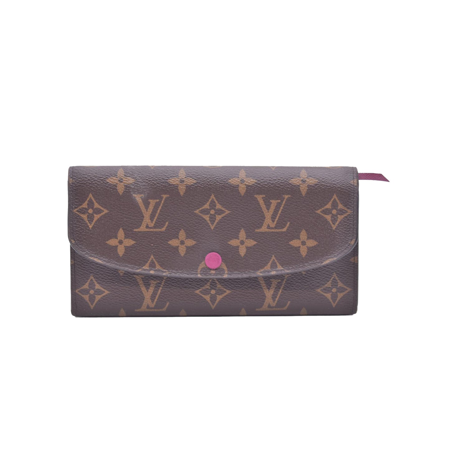 $660 2023 Louis Vuitton Monogram Emilie Wallet Fuchsia VM0213 CONSIGNMENT