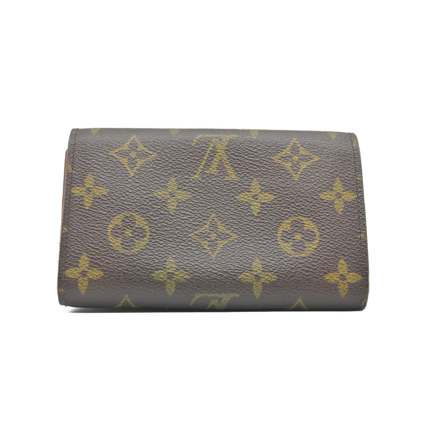 $560 Louis Vuitton Monogram Porte-Monnaie Tresor Wallet CONSIGNMENT CA1015