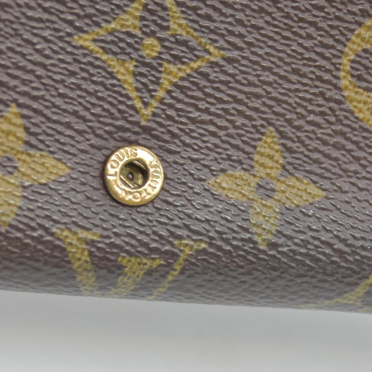 $560 Louis Vuitton Monogram Porte-Monnaie Tresor Wallet CONSIGNMENT CA1015