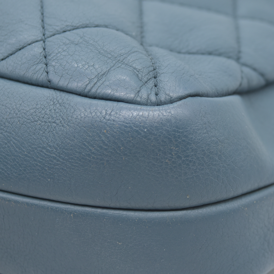 Chanel CC Crown Double Zip Bag Blue 2013 $3200
