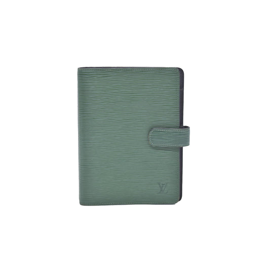 $750 1997 Louis Vuitton Epi Large Agenda Cover Green SP0957 CONSIGNMENT