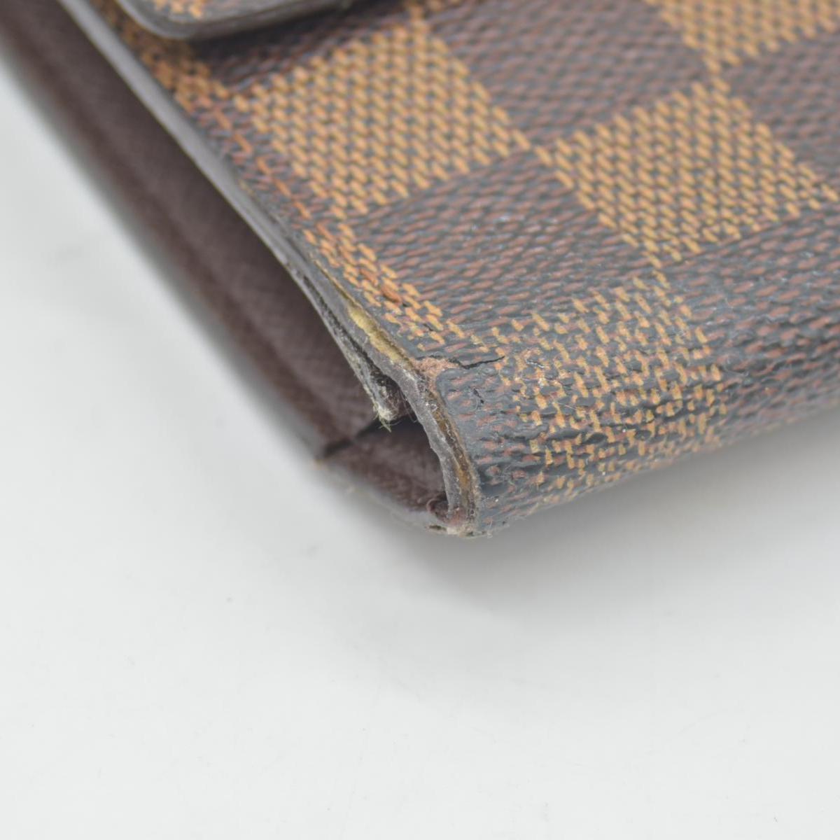 $775 2003 Louis Vuitton Damier Ebene Sarah Wallet CONSIGNMENT TH0063