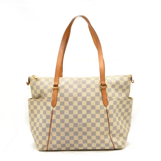 LOUIS VUITTON Totally MM Damier Azur Damier Shoulder Bag