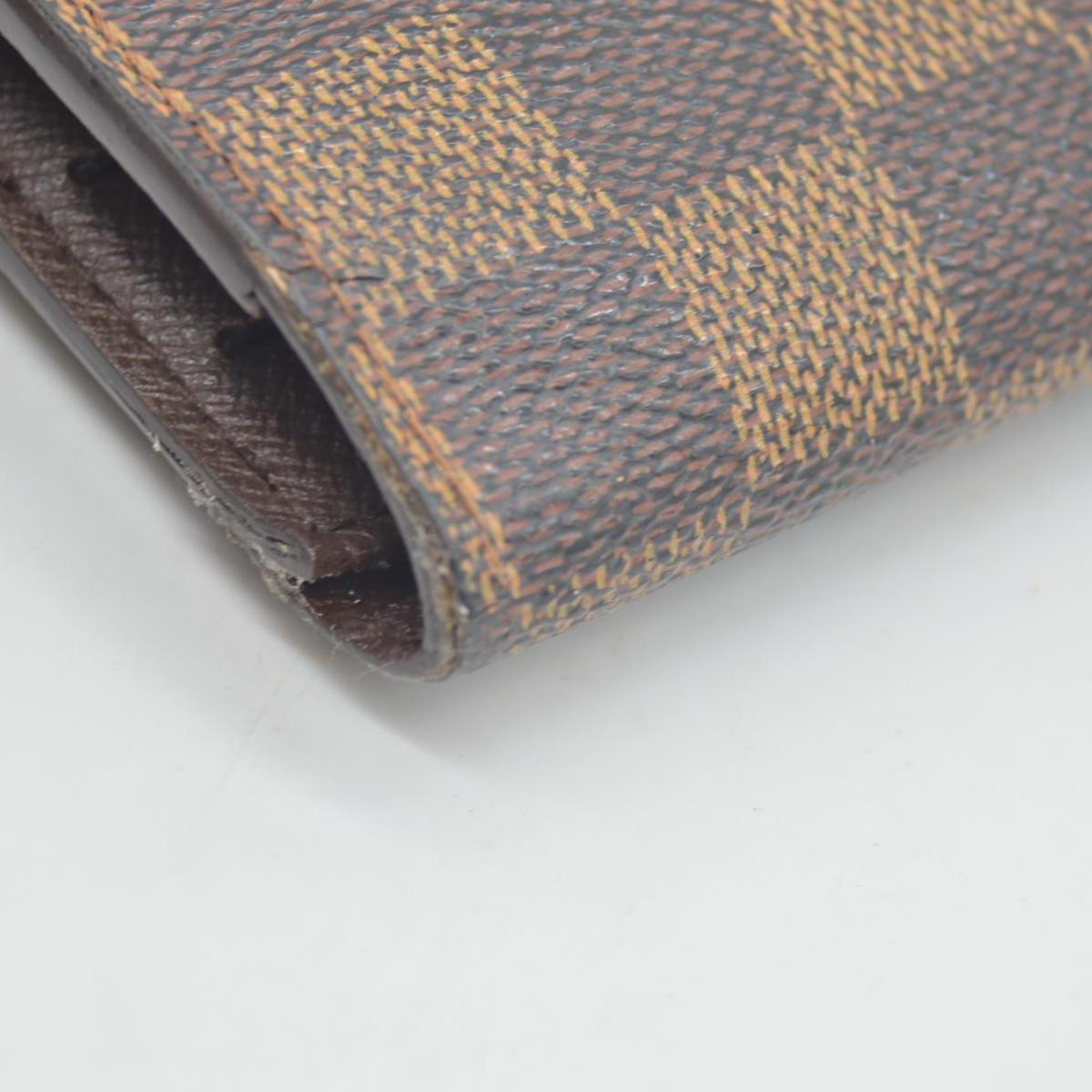 $775 2003 Louis Vuitton Damier Ebene Sarah Wallet CONSIGNMENT TH0063