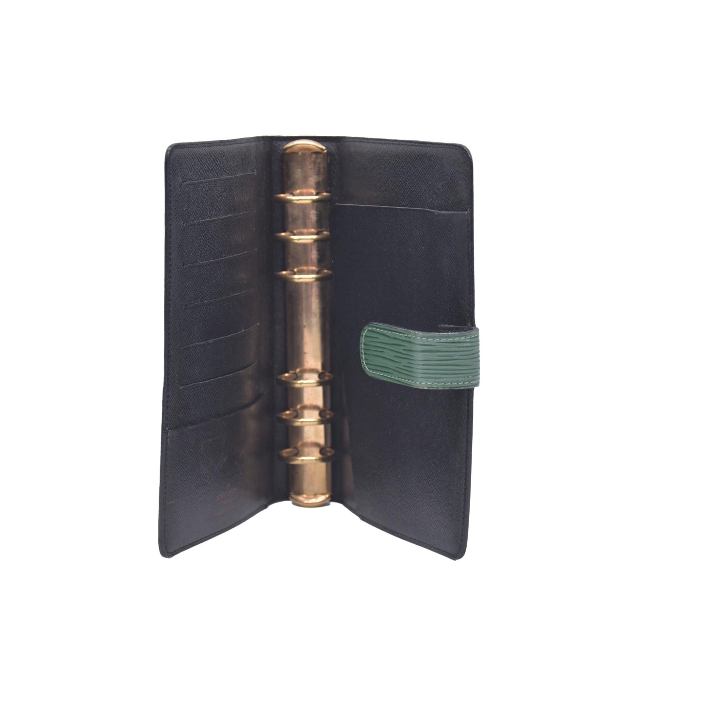$750 1997 Louis Vuitton Epi Large Agenda Cover Green SP0957 CONSIGNMENT