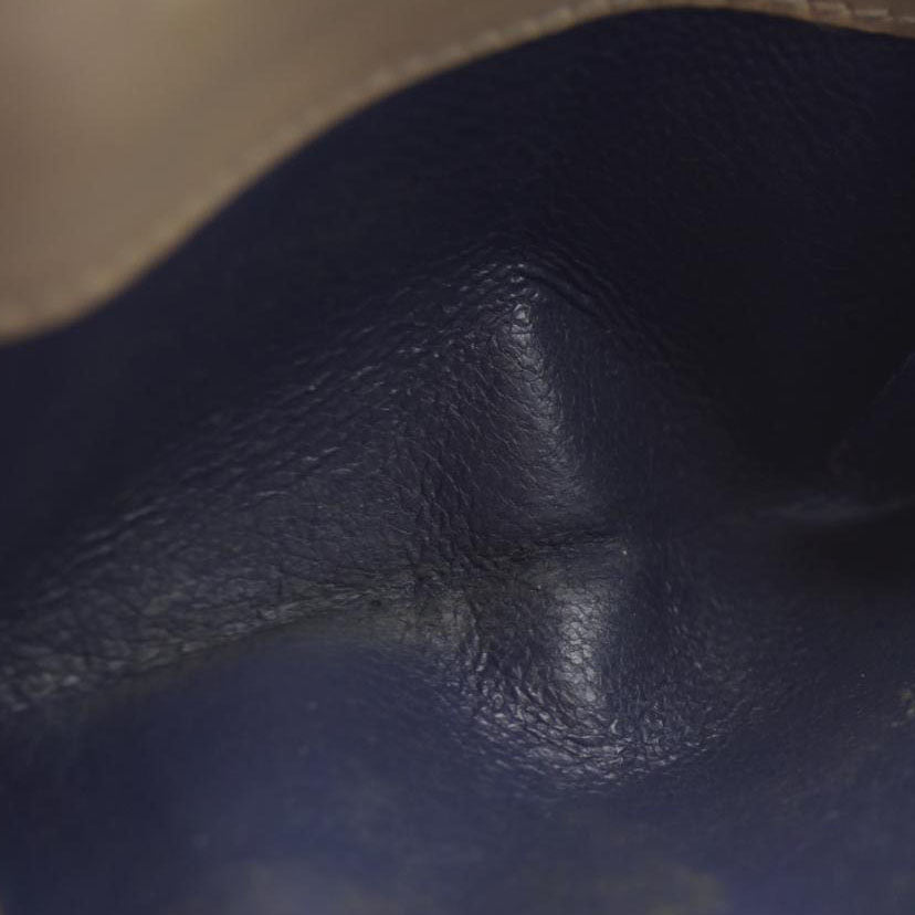 AUCTION $640 BVLGARI BVLGARIBVLGARI Leather Bifold Wallet Beige