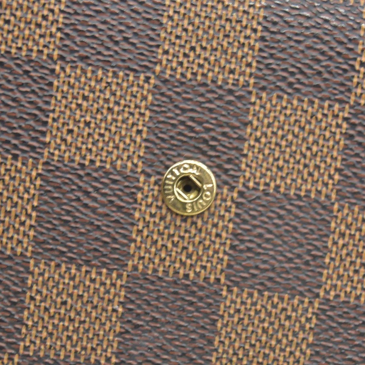 $775 2003 Louis Vuitton Damier Ebene Sarah Wallet CONSIGNMENT TH0063