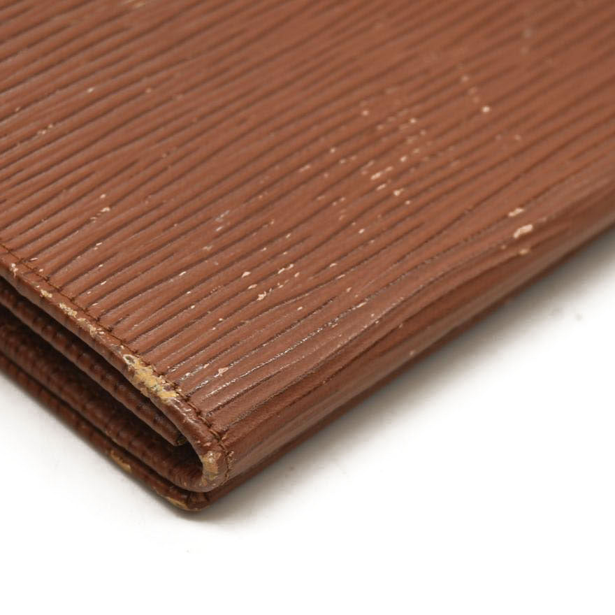 FENDI Vintage Long Wallet Leather Brown