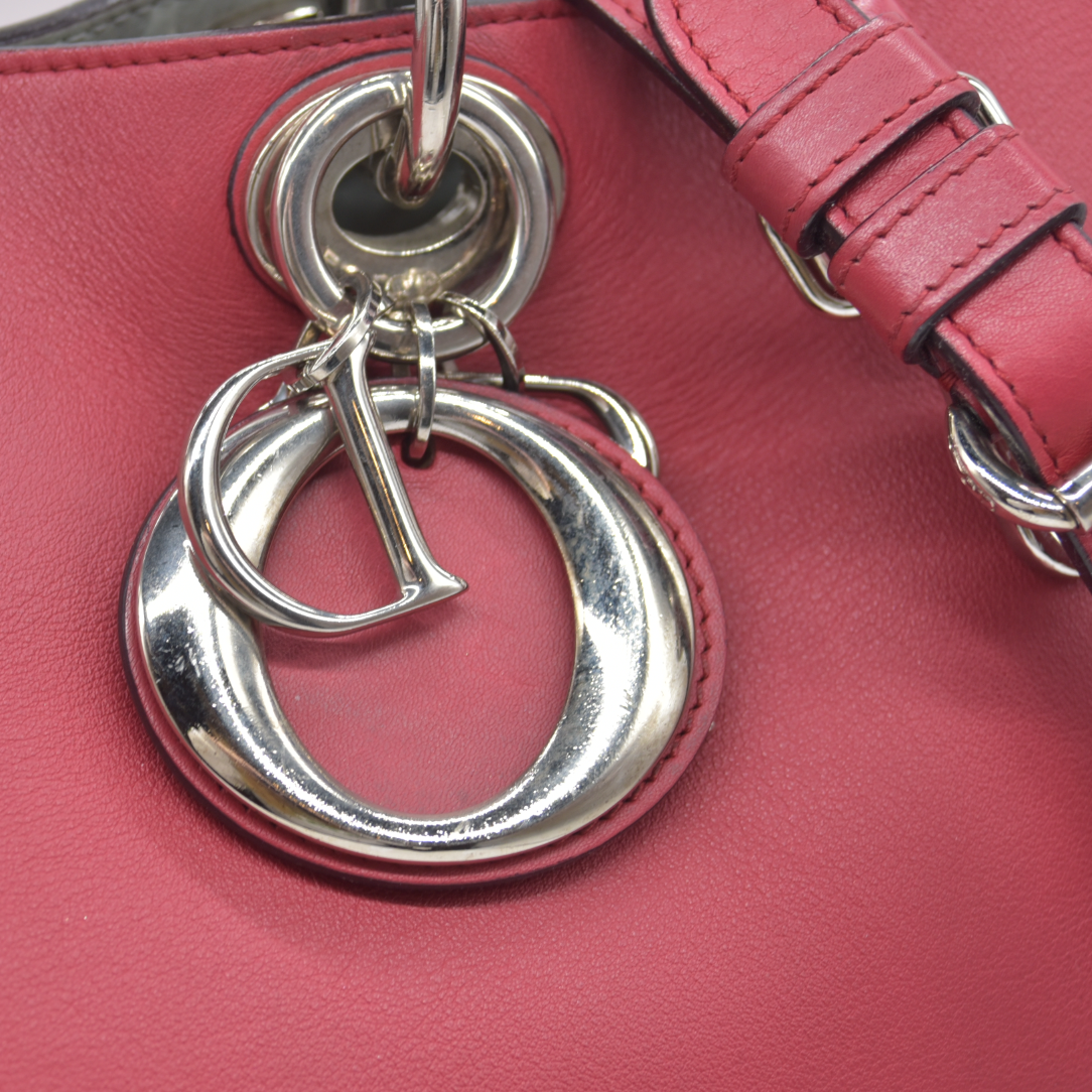 $5100 Christian Dior Smooth Calfskin Large Diorissimo Tote Pink 09MA0172