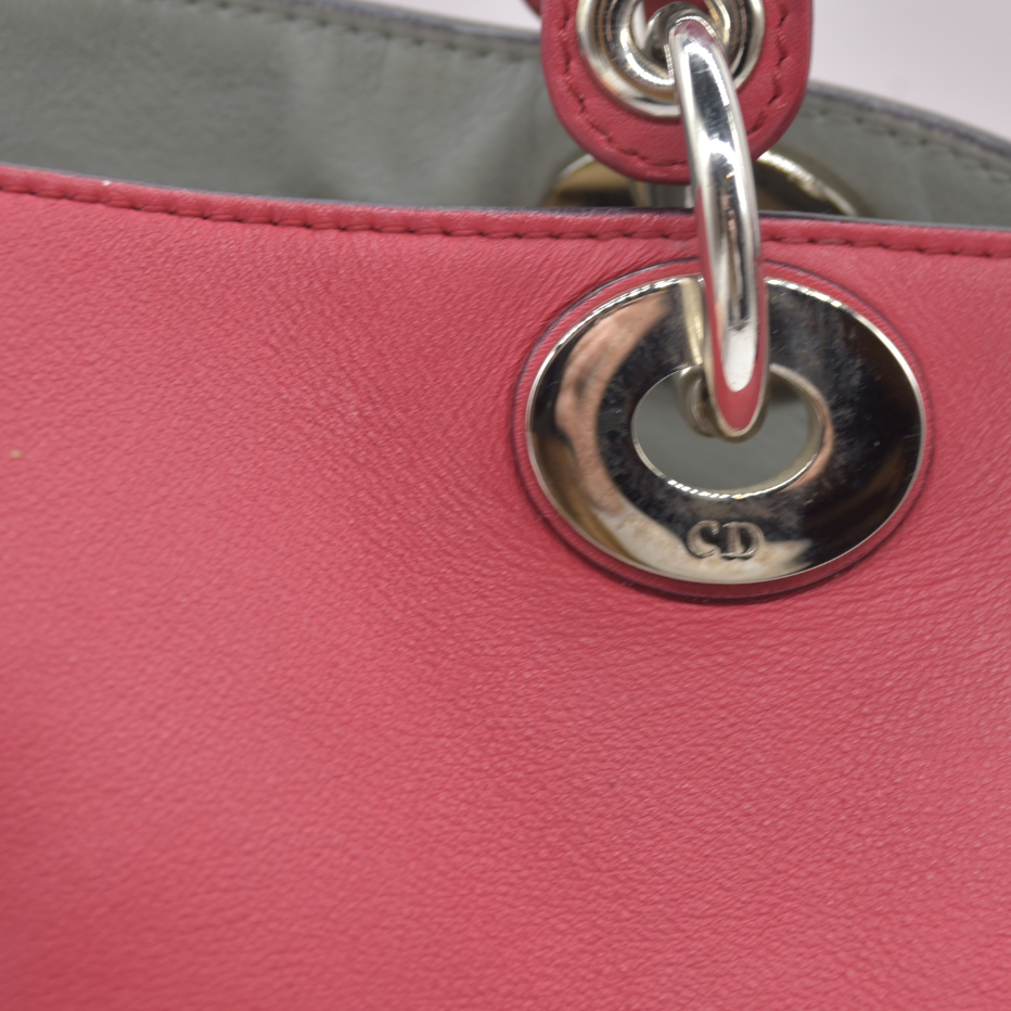 $5100 Christian Dior Smooth Calfskin Large Diorissimo Tote Pink 09MA0172