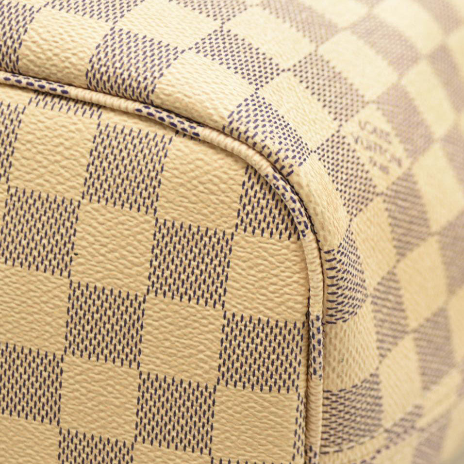 Louis Vuitton  Damier Azur Neo Neverfull MM Rose Ballerine RFID