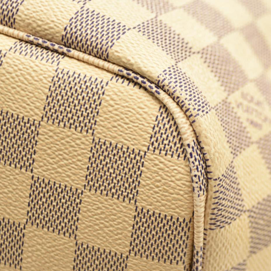 Louis Vuitton  Damier Azur Neo Neverfull MM Rose Ballerine RFID