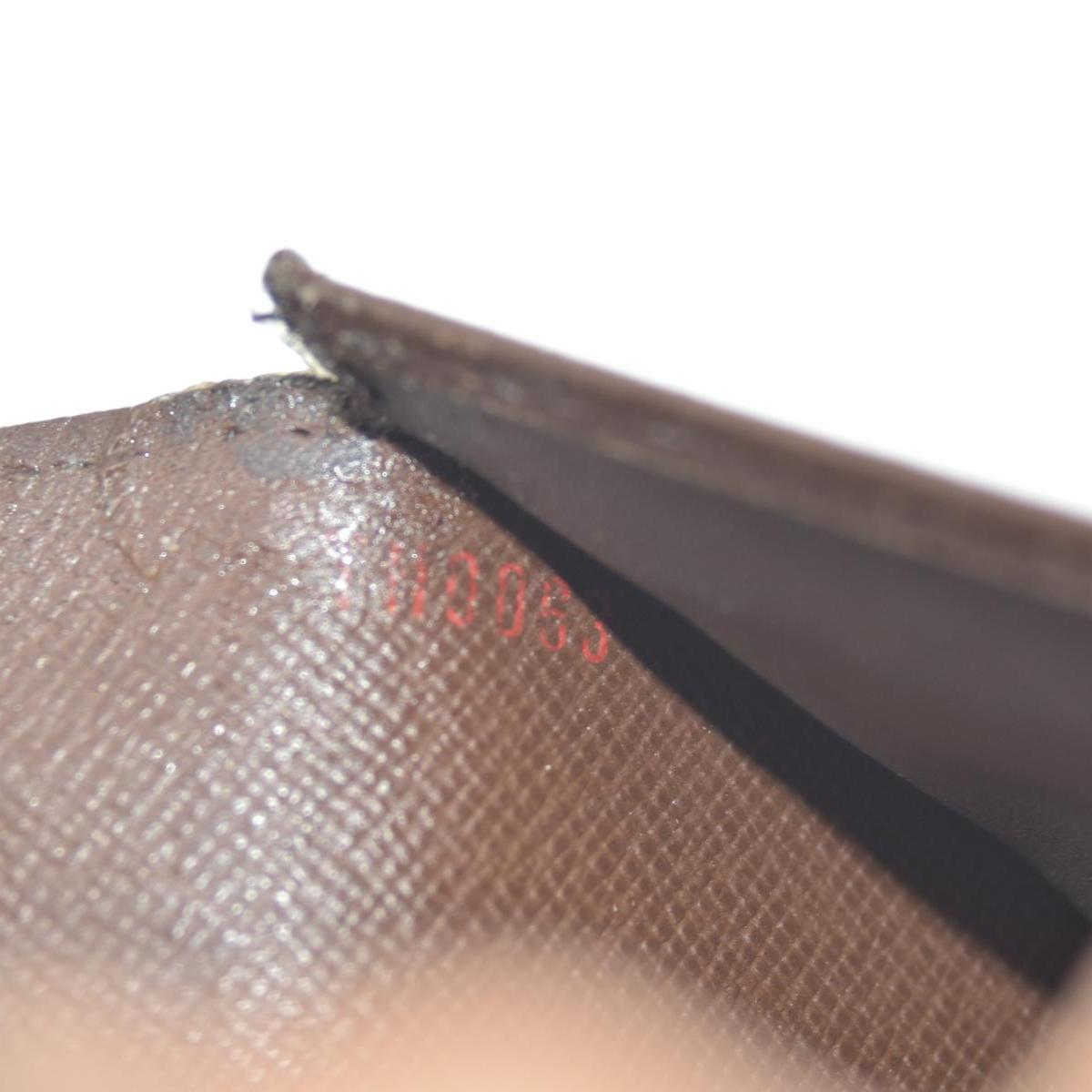 $775 2003 Louis Vuitton Damier Ebene Sarah Wallet CONSIGNMENT TH0063