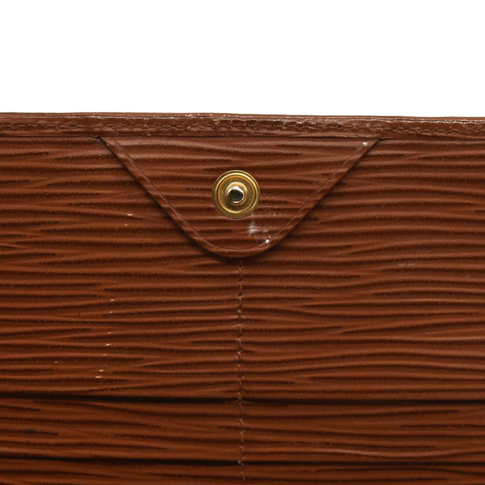 FENDI Vintage Long Wallet Leather Brown