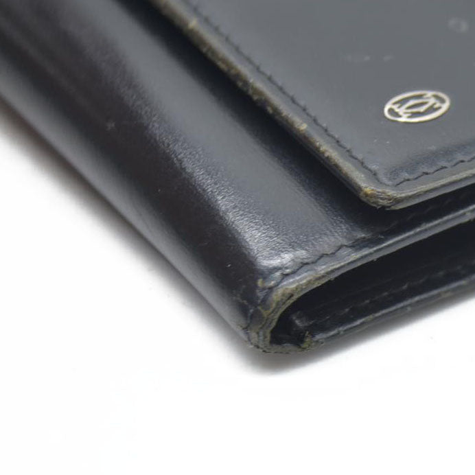 AUCTION $390 Pasha de Cartier Leather 6 Ring Key Case Black