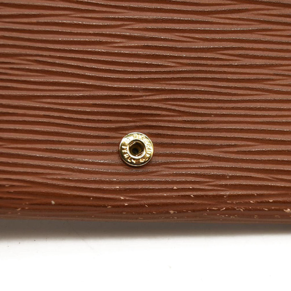 FENDI Vintage Long Wallet Leather Brown