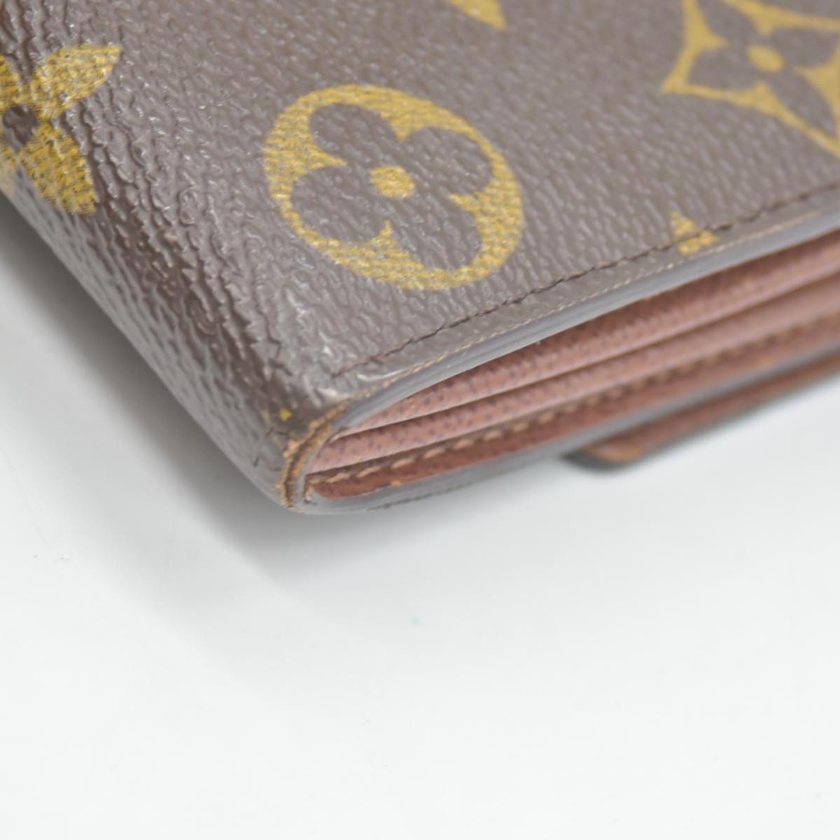 $775 Louis Vuitton Monogram Portefeiulle Sarah Long Bifold Wallet Brown CONSIGNMENT