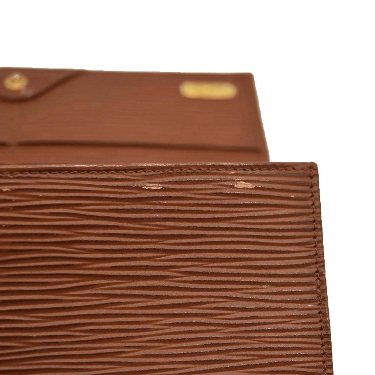 FENDI Vintage Long Wallet Leather Brown