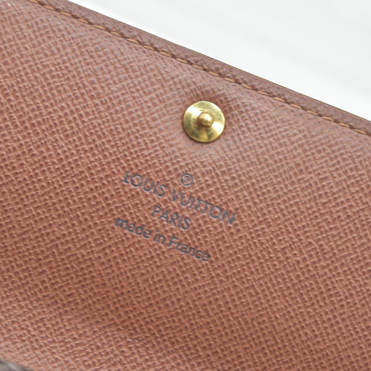 $775 Louis Vuitton Monogram Portefeiulle Sarah Long Bifold Wallet Brown CONSIGNMENT