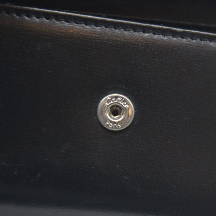 AUCTION $390 Pasha de Cartier Leather 6 Ring Key Case Black