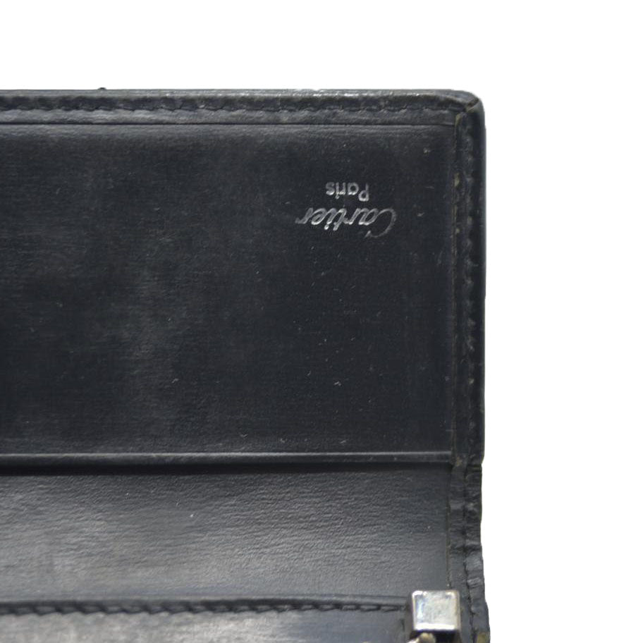 AUCTION $390 Pasha de Cartier Leather 6 Ring Key Case Black