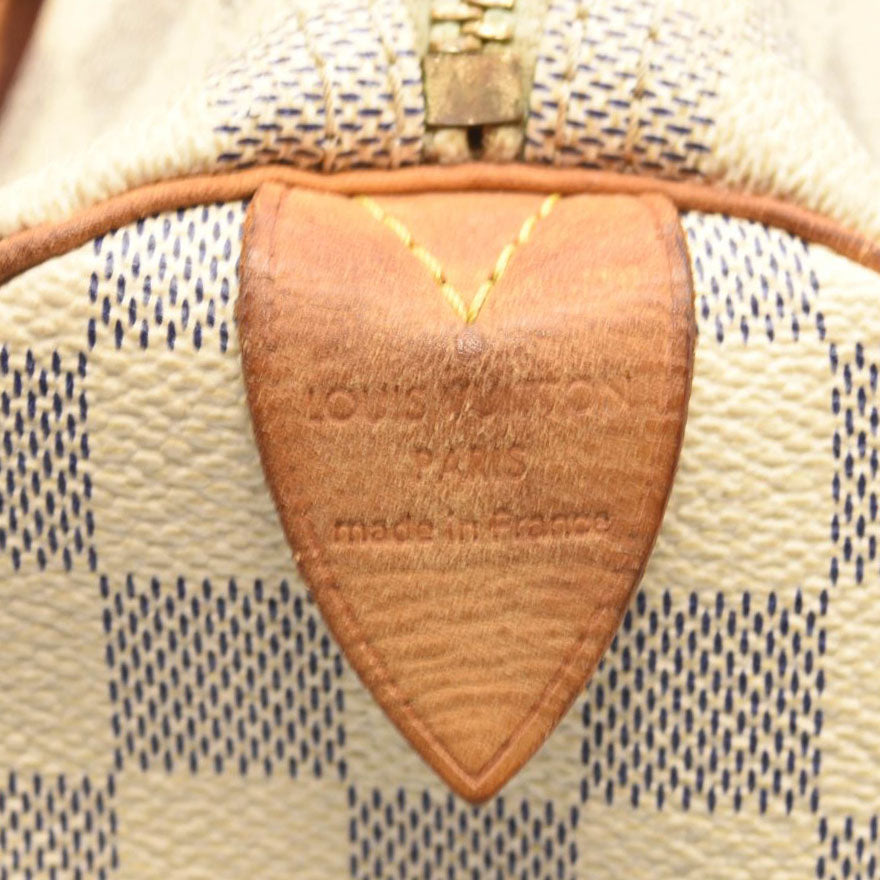 LOUIS VUITTON Louis Vuitton Damier Azur Canvas Speedy 30 Bag