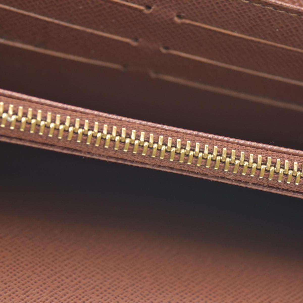 $775 Louis Vuitton Monogram Portefeiulle Sarah Long Bifold Wallet Brown CONSIGNMENT