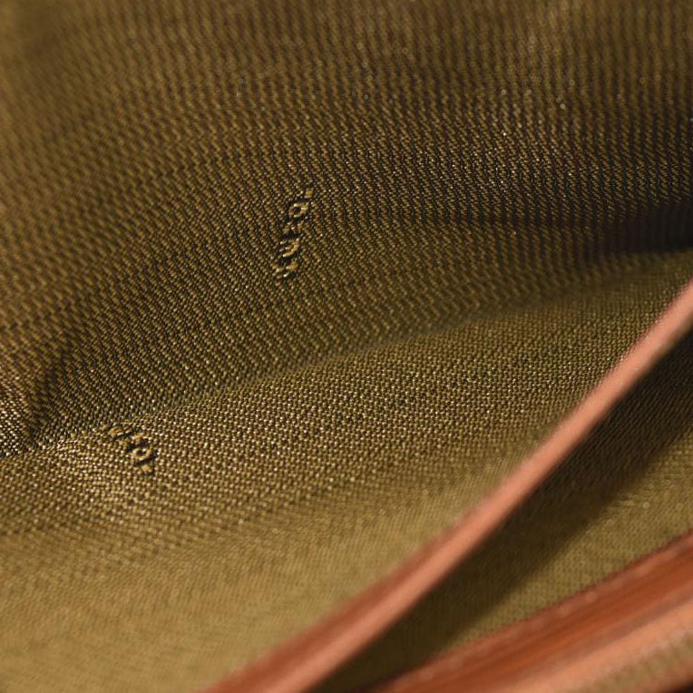 FENDI Vintage Long Wallet Leather Brown