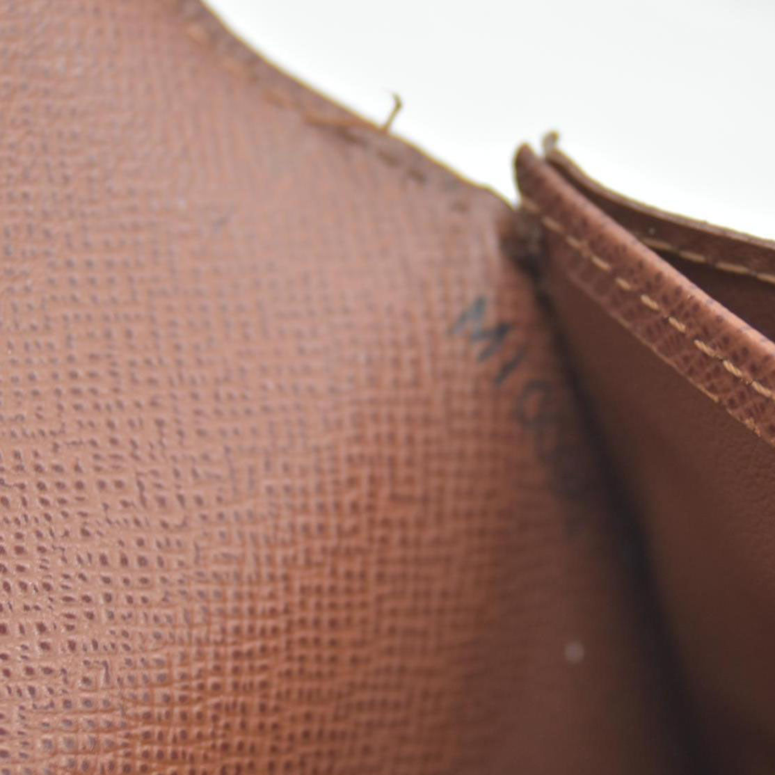 $775 Louis Vuitton Monogram Portefeiulle Sarah Long Bifold Wallet Brown CONSIGNMENT