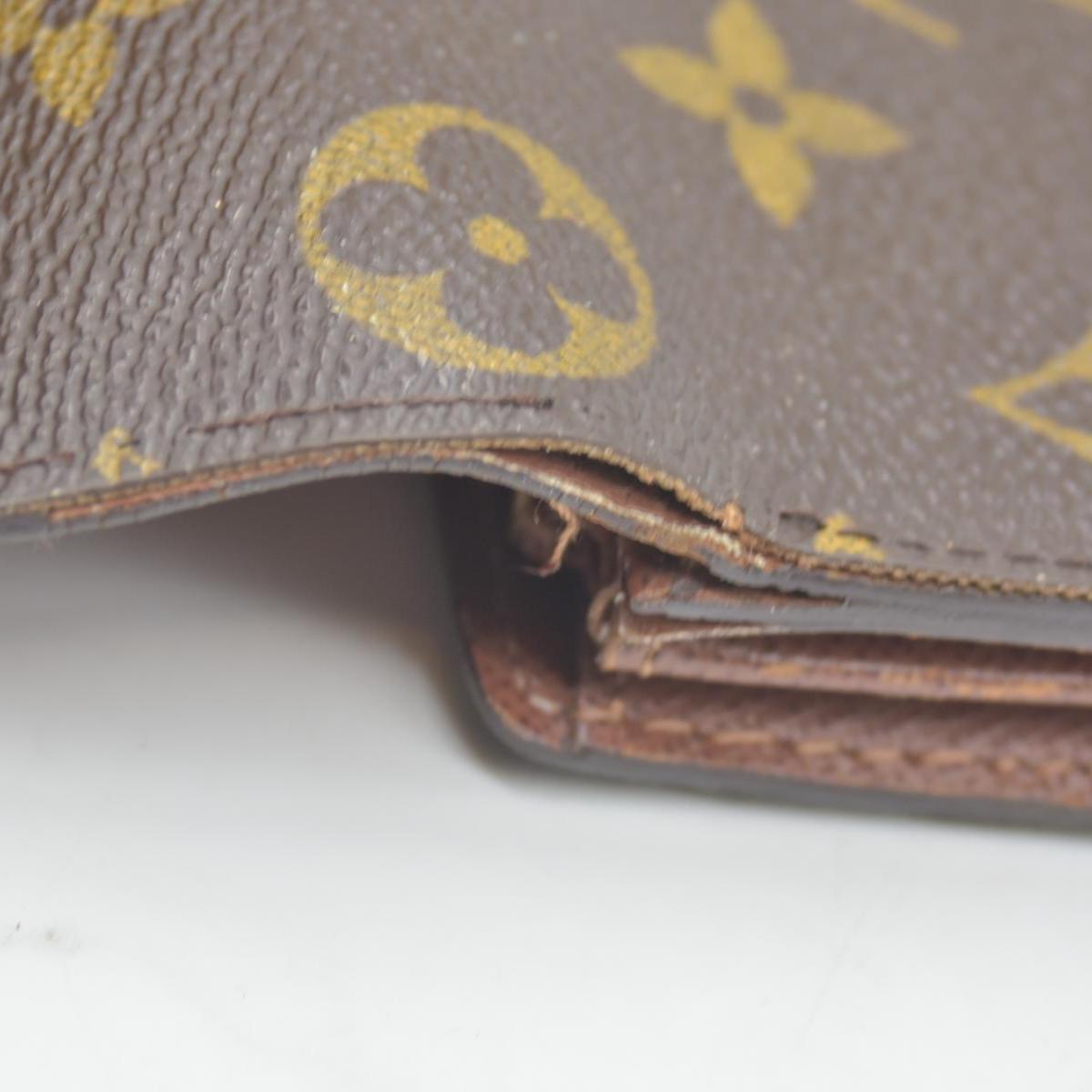 $775 Louis Vuitton Monogram Portefeiulle Sarah Long Bifold Wallet Brown CONSIGNMENT