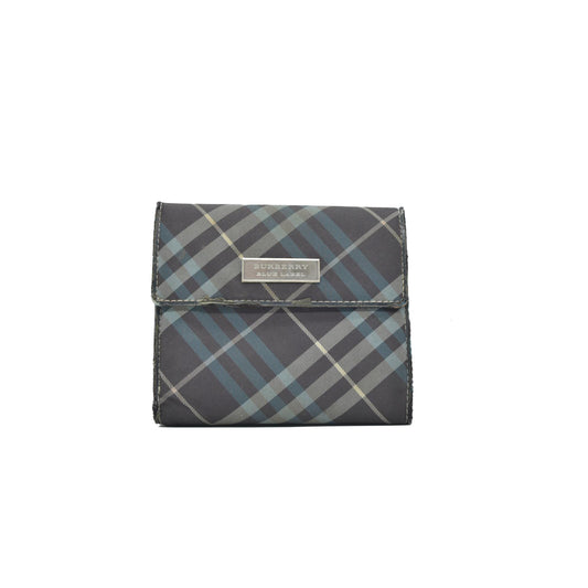 Burberry Blue Label Canvas Printed Wallet CONSIGNMENT