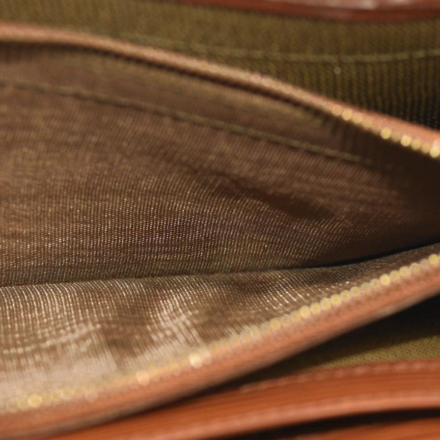 FENDI Vintage Long Wallet Leather Brown