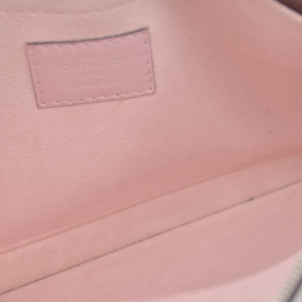Louis Vuitton Epi Neverfull Pouch Rose Ballerine 2011