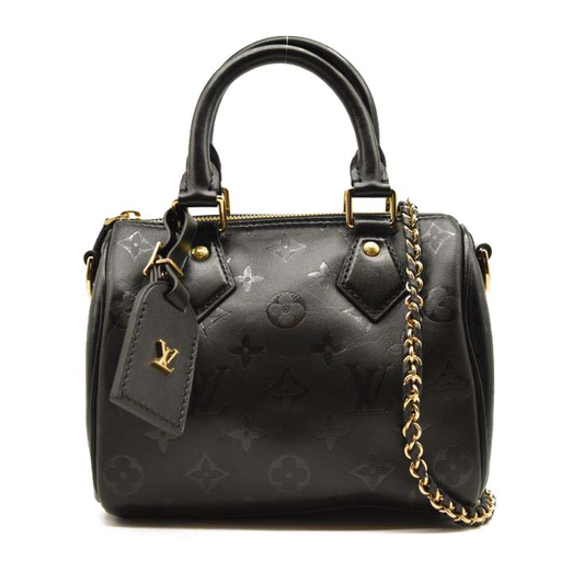 LOUIS VUITTON Monogram Ink Speedy BB Black